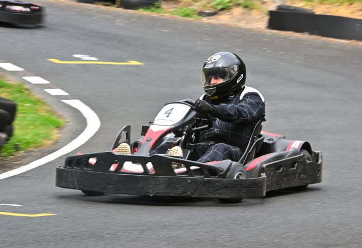 Kart on fast lap